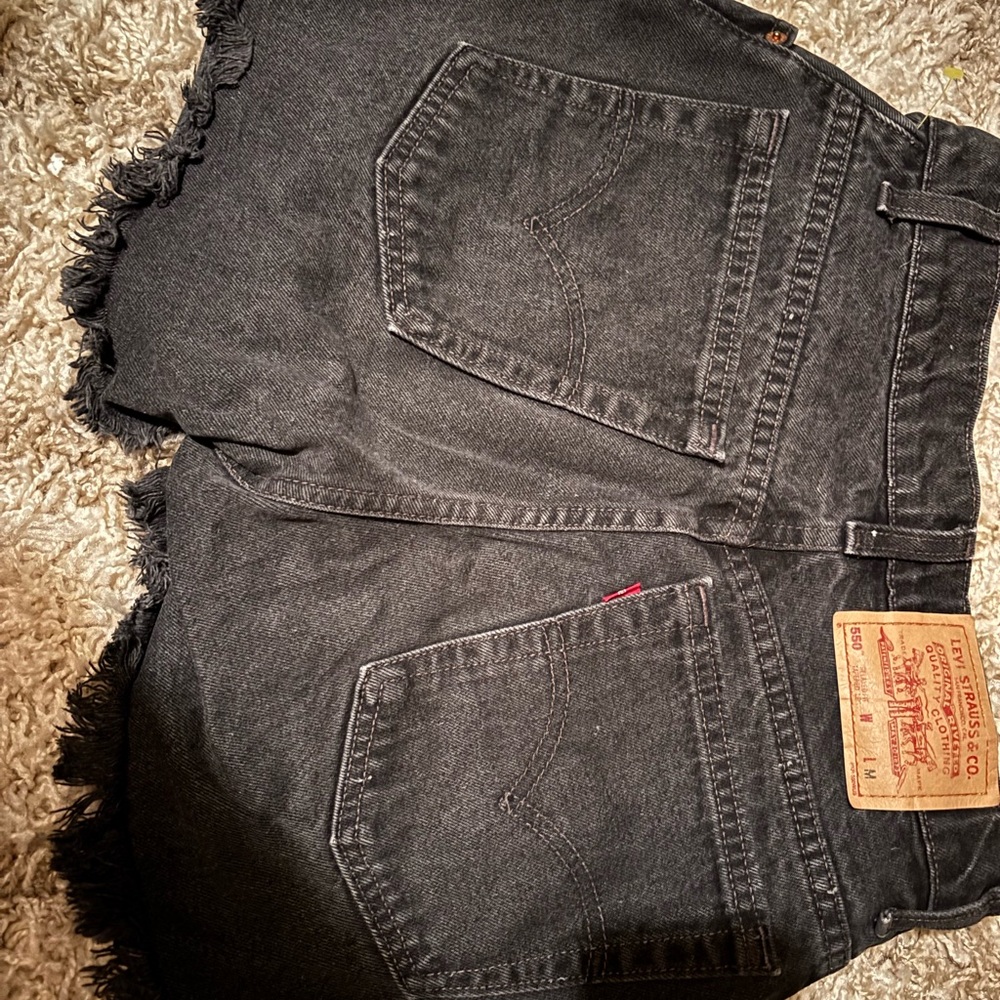 Signature by Levi Strauss Black Jean Shorts
